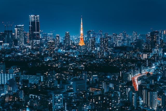 The capital of Japan and a global center of business and finance